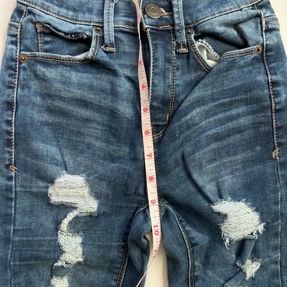 Mudd FLX Stretch High Rise Ankle Distressed Jegging Jean Women Size 0 - Picture 3 of 12